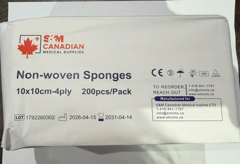 Non-Woven Gauze 4"X4" (10X10)cm