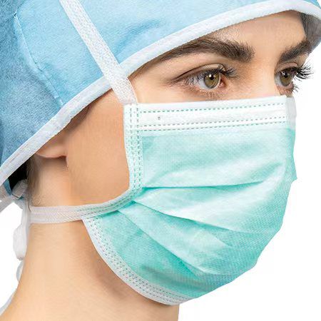 Sanitized ASTM F2100 Level 2 Disposable Surgical Mask with Ties (1/sanitized pack) 50 per Box