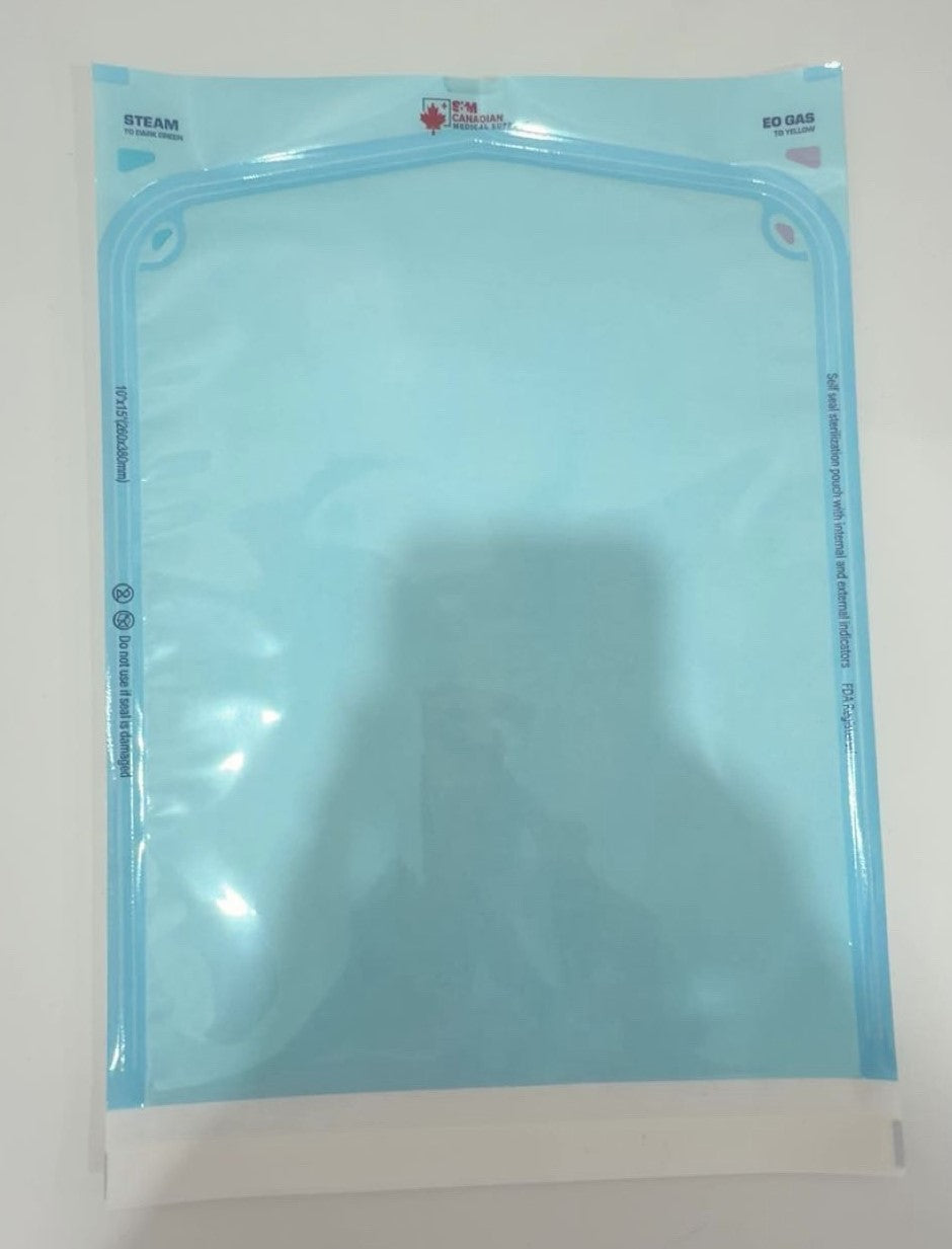 Self sealing sterilization pouches (Box of 200)